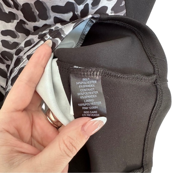 Torrid Black and Gray Bodycon Leopard Dress - Picture 5 of 8